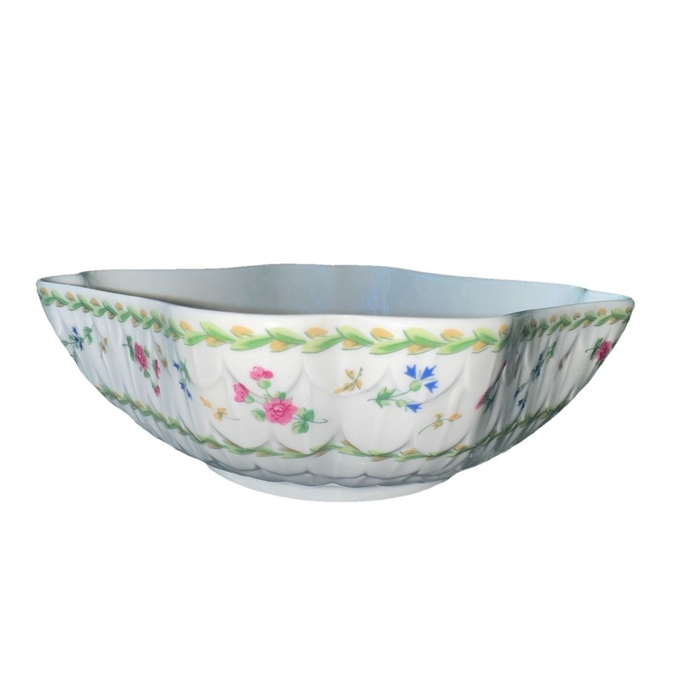Vintage L. Bernardaud & Co. B & Co Limoges France Perette Floral Porcelain Bowl